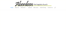 Tablet Screenshot of aberdeenfirstbaptist.org
