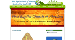 Desktop Screenshot of aberdeenfirstbaptist.com