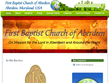 Tablet Screenshot of aberdeenfirstbaptist.com